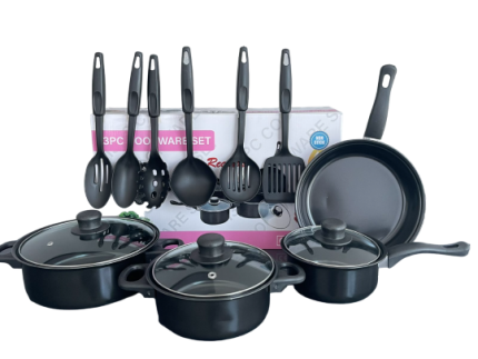 POSUĐE SET 13-D CRNA DR-2103