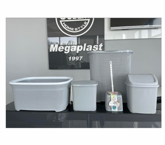622768 SET ZA KUPATILO GREY 5/1 MEP - Slika 1