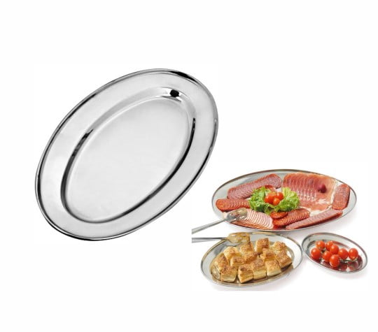 89472 OVAL INOX 35 CM 14" 847-14 - Slika 1